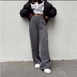 Princess Polly Archer pants slate gray NWT